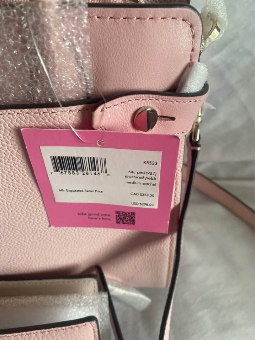 NWT Kate Spade New York Medium Satchel + Matching Wallet Set in Tutu Pink - Picture 3 of 9